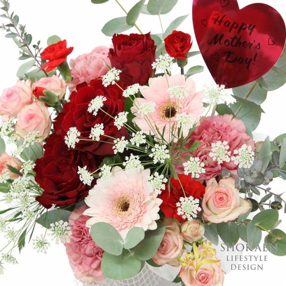 【母の日アレンジ】アムール（A）ガーネット