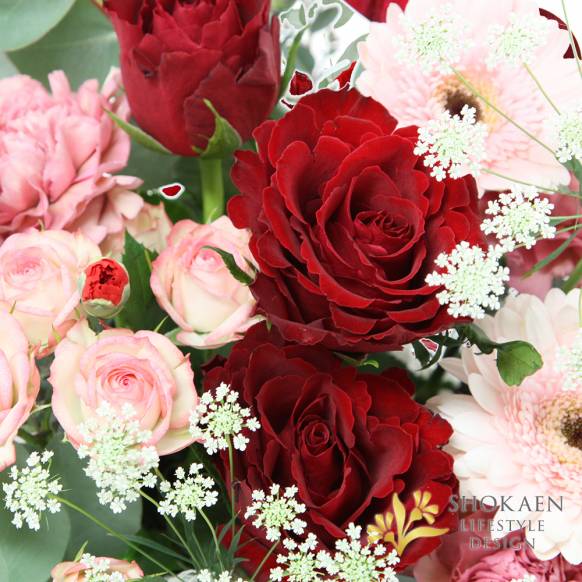 【母の日アレンジ】アムール（A）ガーネット