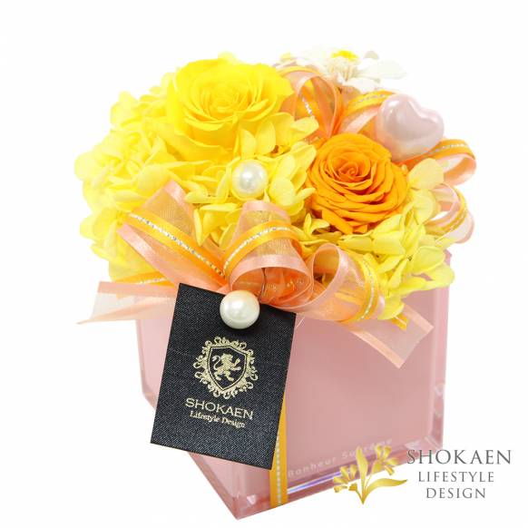 【母の日プリザ】タンドレス（A）オレンジ