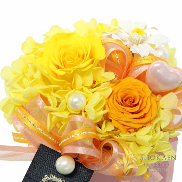 【母の日プリザ】タンドレス（A）オレンジ