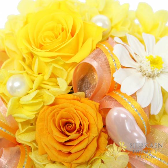 【母の日プリザ】タンドレス（A）オレンジ