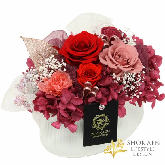 【母の日プリザ】ボヌール（C）ルージュ